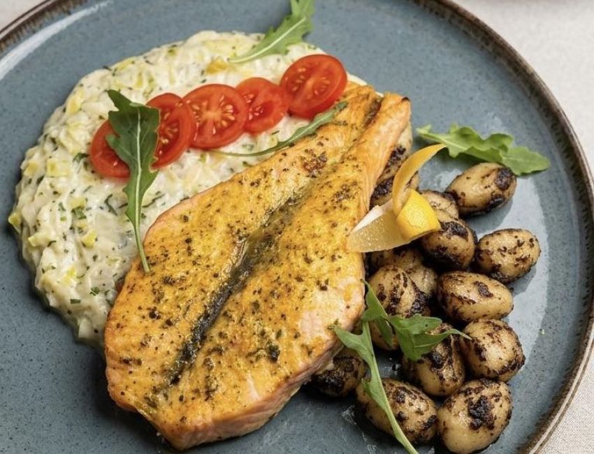 Fish and salads